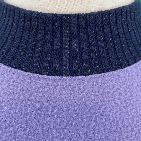 Xersion Purple Zip Shoulder Knit Sweater - Picture 3 of 15